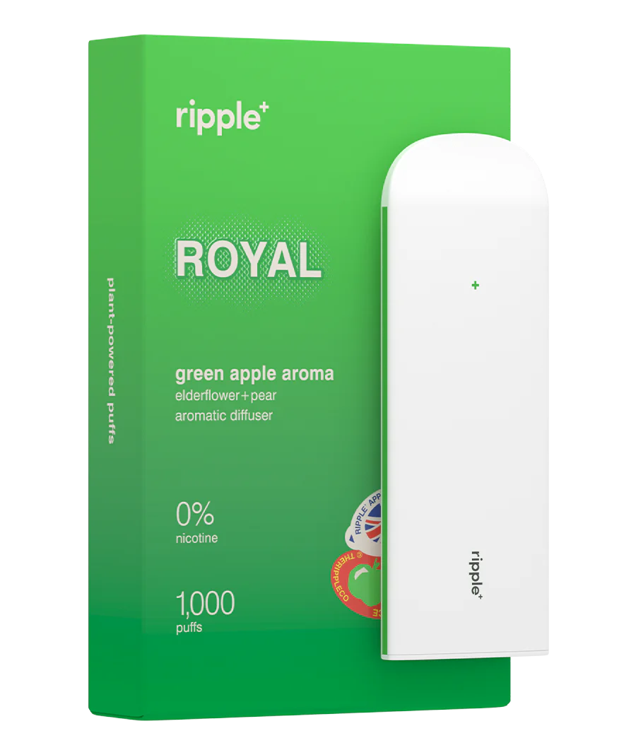 Ripple+ ROYAL green apple aroma (Pomme Verte) | Diffuseur zéro nicotine