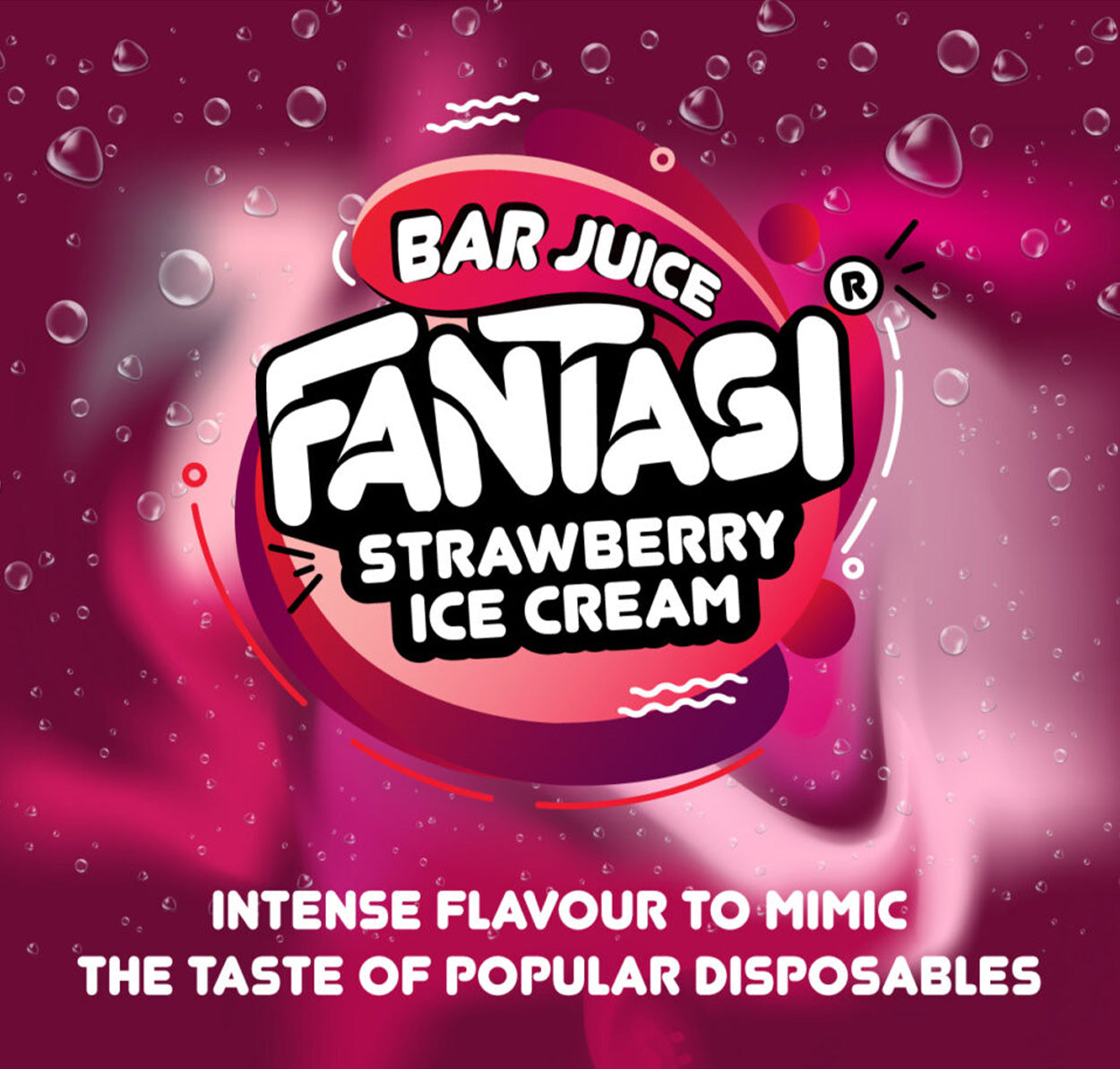 Strawberry Ice Cream 10ml Nikotinsalz | 50/50 E-Liquid | Fantasi