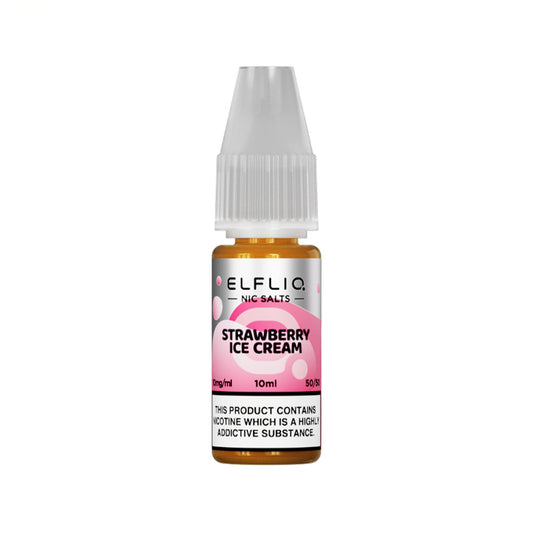 Elf Bar - ElfLiq Strawberry Ice Cream E-Liquide (Glace à la fraise) | 50/50