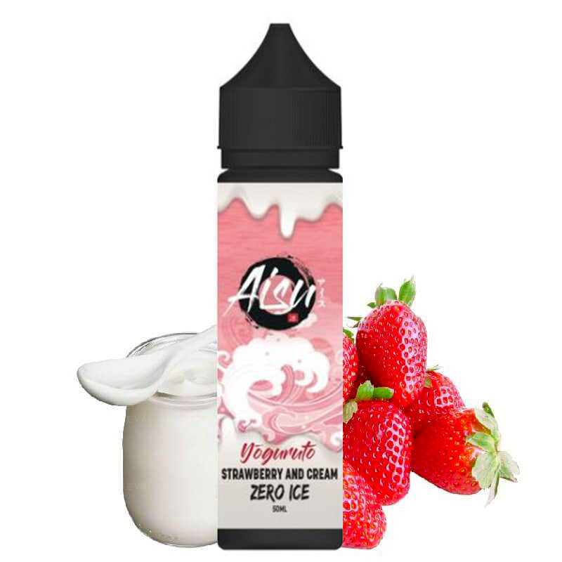 E-Liquide Strawberry & Cream - Shortfill Format - Zero Ice - Aisu Yoguruto by Zap! Juice (Crème de fraises) | 50ml | 70/30
