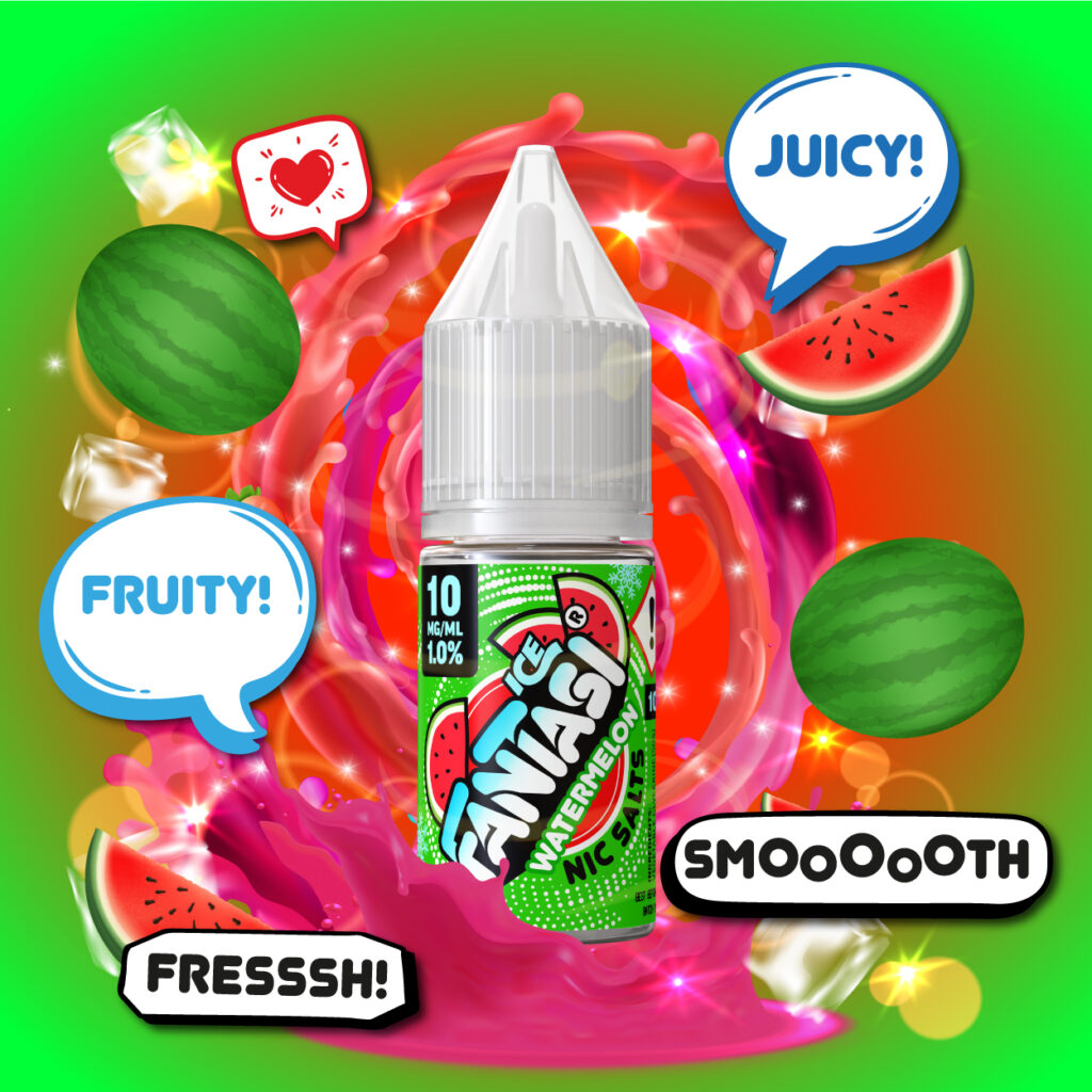 Watermelon Ice 10ml Nikotinsalz | 50/50 E-Liquid | Fantasi