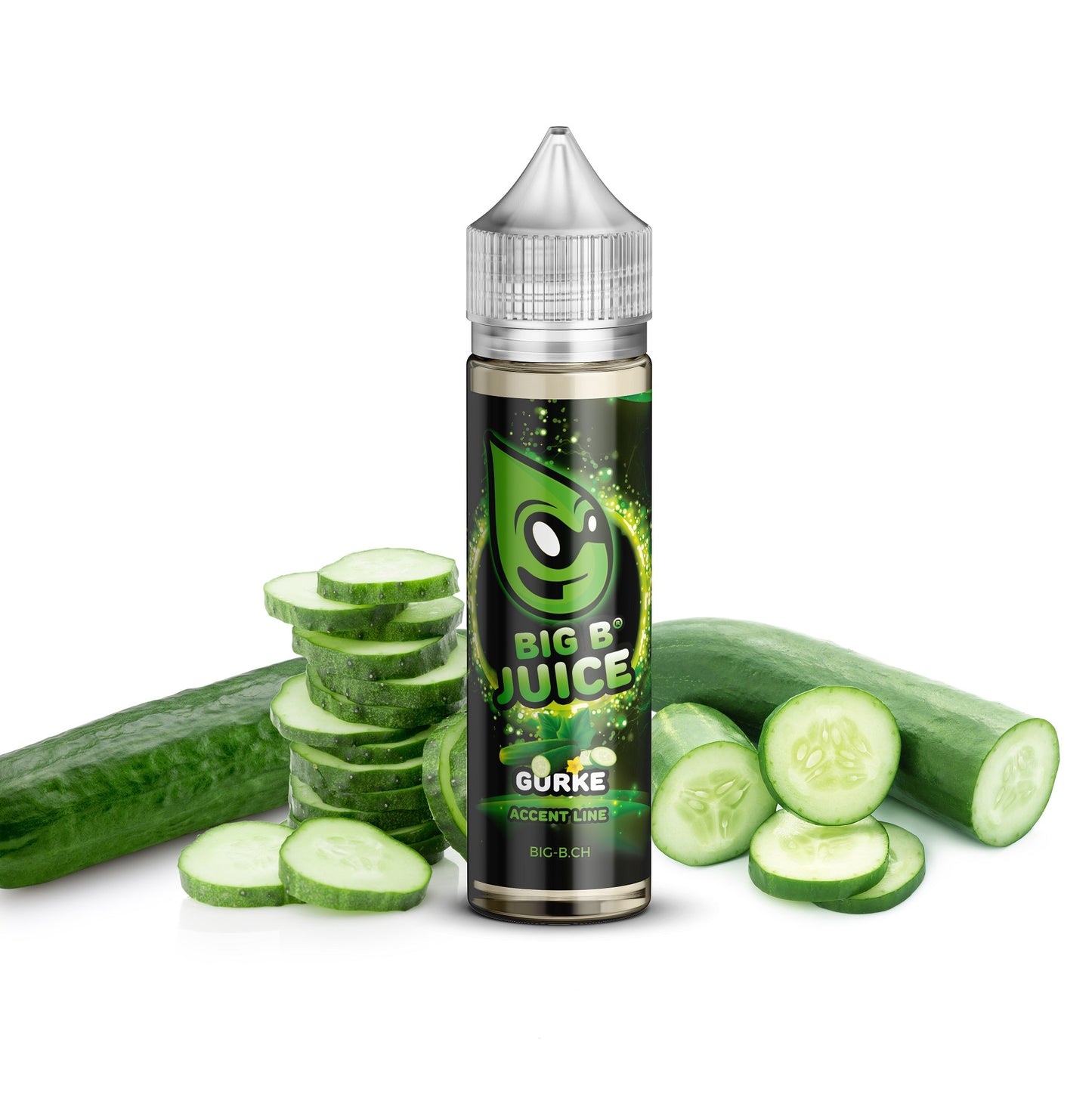 BIG B Juice Accent Line, Cucumber 50ml ''Shortfill'' Liquido (Cetriolo) | 70/30