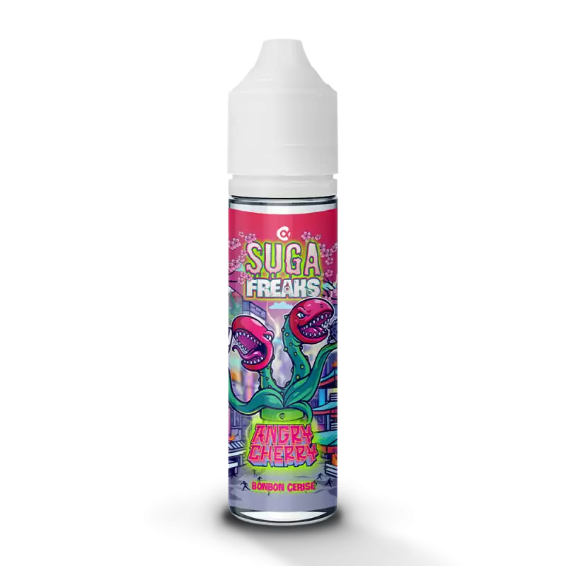 E-Liquid Angry Cherry - Suga Freaks by Alfaliquid | 10ml, 50ml "Shortfill 60ml" (Kirsch-Bonbon) | 50/50