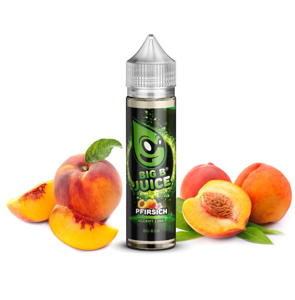 BIG B Juice Accent Line, Peach 50ml ''Shortfill'' E-Liquid (Pfirsich) | 70/30