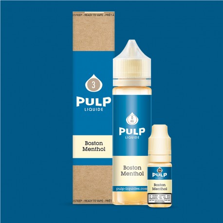E-Liquido Boston Menthol - Pulp | 10 ml, 60 ml con nicotina | 30/70