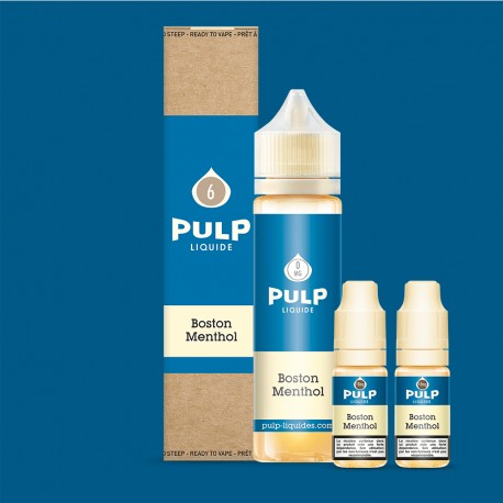E-Liquid Boston Menthol - Pulp | 10 ml, 60 ml mit Nikotin | 30/70