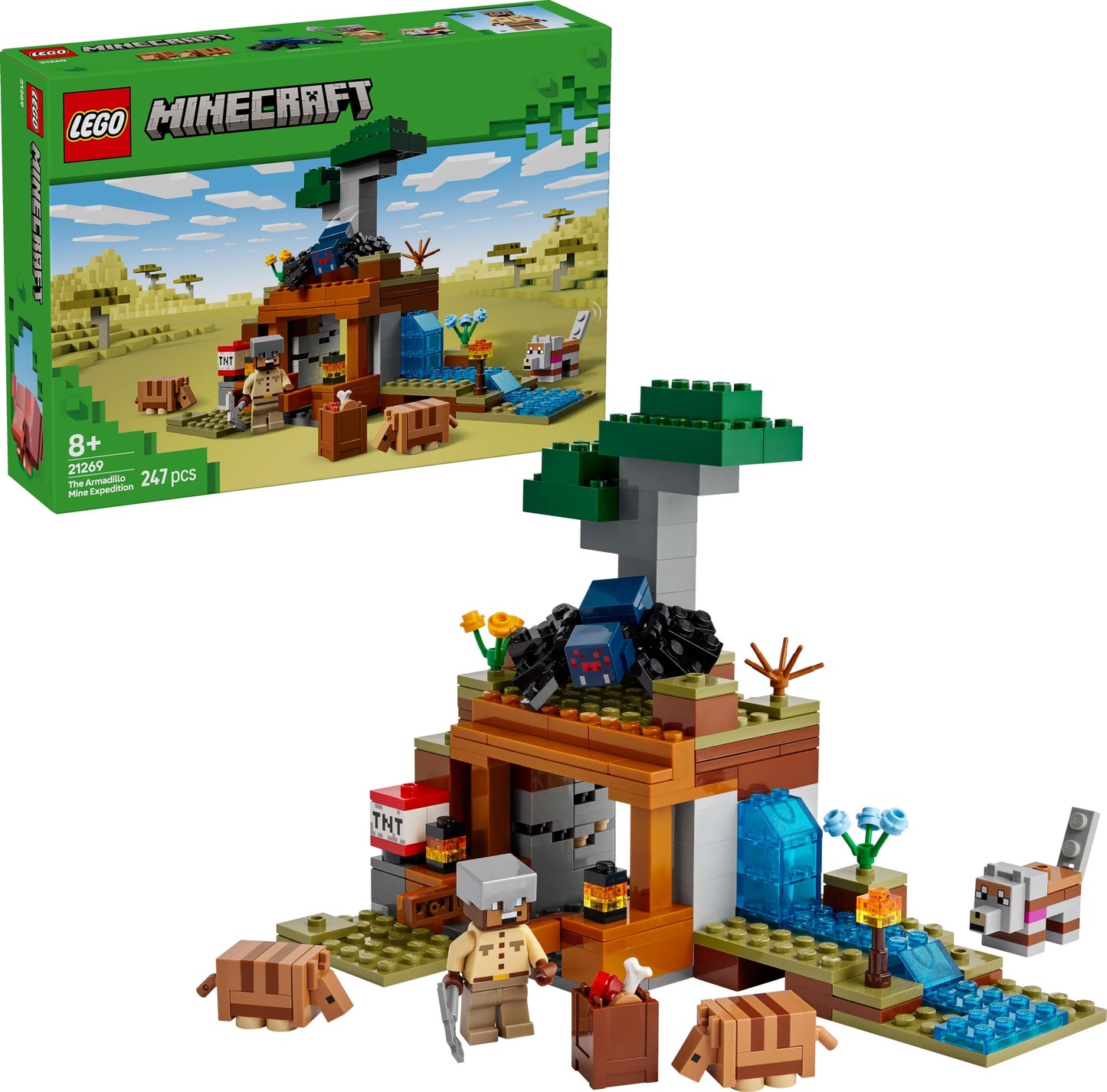 Die Expedition zur Gürteltiermine, Lego Minecraft, 247 Teile, ab 8 Jahren