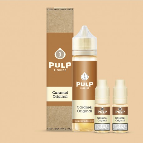 E-Liquide Caramel Orgininal - Pulp | 10 ml, 60 ml avec nicotine | 30/70