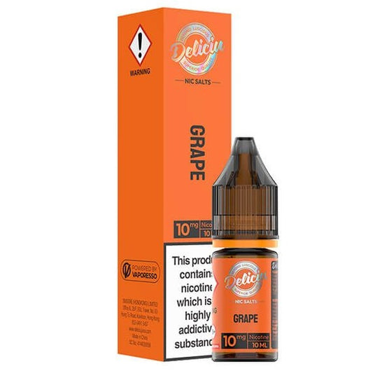 Grape 10ml Sali di nicotina| 20mg | 50/50 E-Liquid | Deliciu Vaporesso