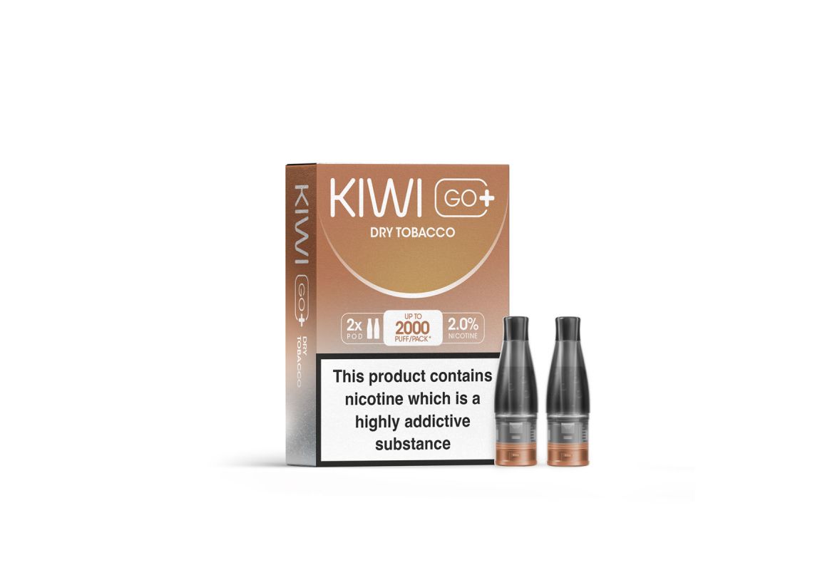 Cartouches Kiwi GO PLUS - Dry Tobacco - Kiwi Vapor | Pack x2