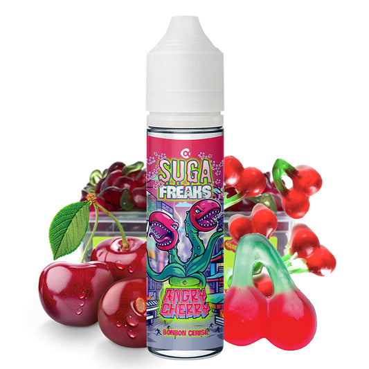 E-Liquide Angry Cherry - Suga Freaks by Alfaliquid | 10ml, 50ml "Shortfill 60ml" (Bonbon Cerise) | 50/50