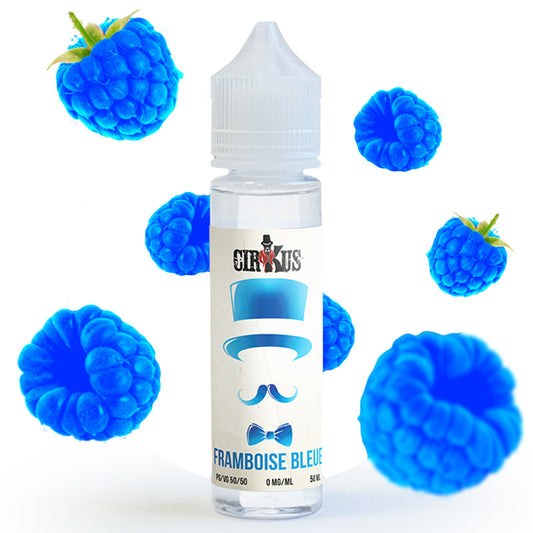 E-Liquide Framboise Bleue - Cirkus Authentic - VDLV | 50ml "Shortfill" 60 ML | 50/50