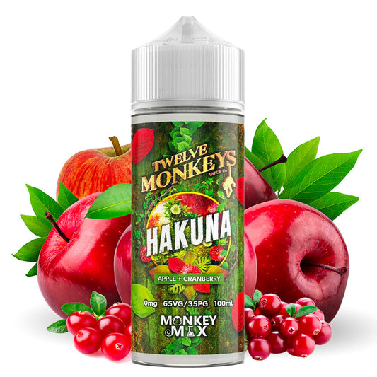 Liquido Hakuna - Twelve Monkeys | 100 ml "Shortfill 120 ml" | 65/35