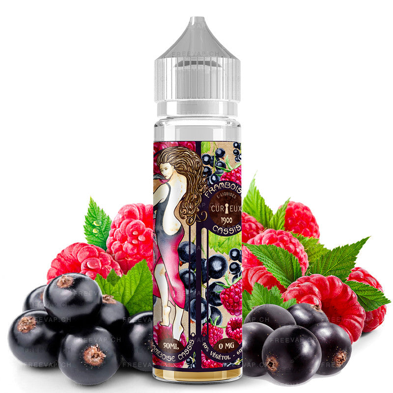 E-Liquid Framboise Cassis - Shortfill Format - 1900 Edition by Curieux | 50ml | 60/40 (Himbeere Johannisbeere)