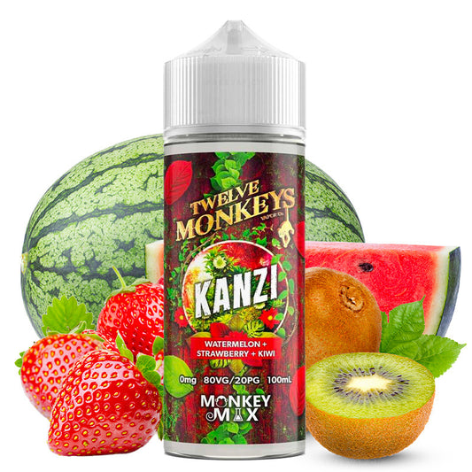 Liquido Kanzi - Twelve Monkeys | 100 ml "Shortfill 120 ml" | 80/20