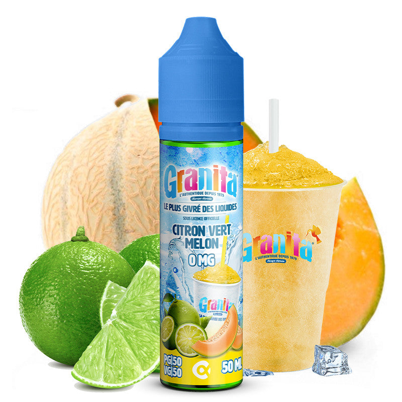 E-Liquide Lime Melon - Granita by Alfaliquid | 50 ml "Shortfill 60 ml" (Citron vert Melon) | 50/50