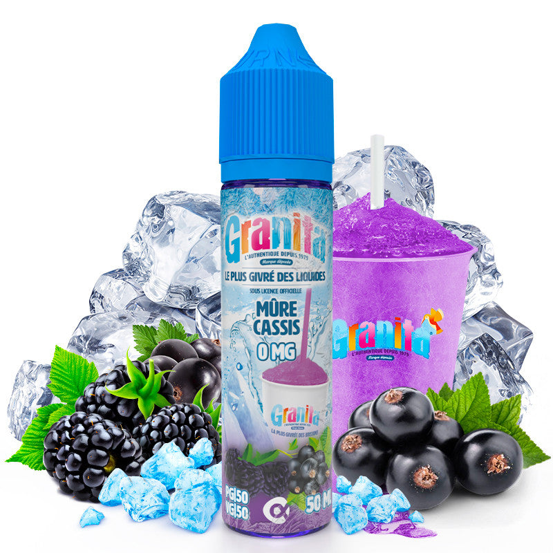 E-Liquid Mûre Cassis - Granita by Alfaliquid | 50 ml "Shortfill 60 ml" (Mora Ribes Nero) | 50/50