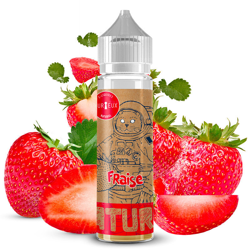 E-Liquid Natural Strawberry - Shortfill Format - Edition Natural by Curieux | 50ml (Natürliche Erdbeere)