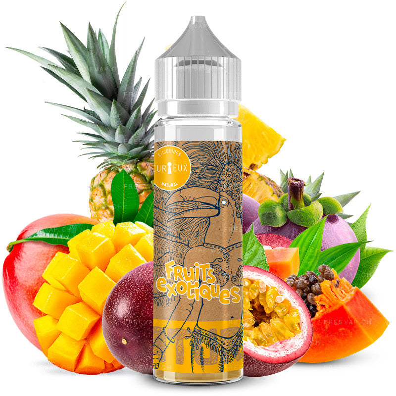E-Liquid Natural Exotic Fruits - Shortfill Format - Edition Natural by Curieux | 50ml | 50/50