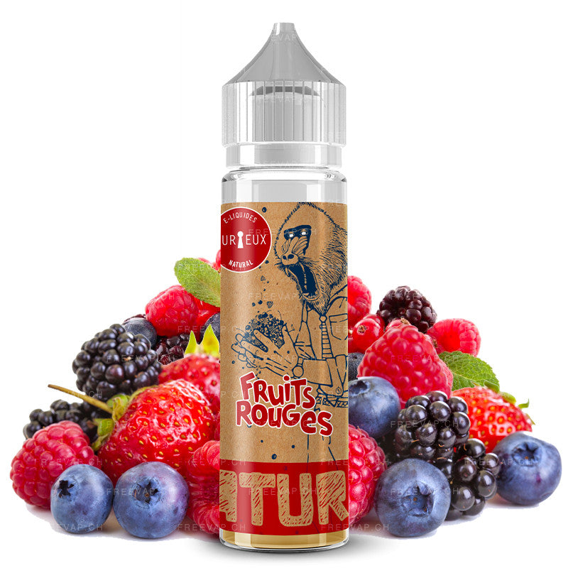 E-Liquid Natural Fruits Rouges - Shortfill Format - Edition Natural by Curieux | 50ml | 50/50