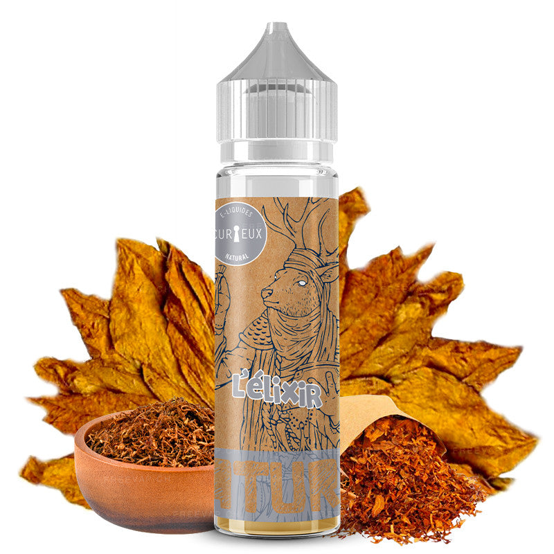 E-Liquid Natural L'Elixir - Shortfill Format - Edition Natural by Curieux | 50ml | 50/50