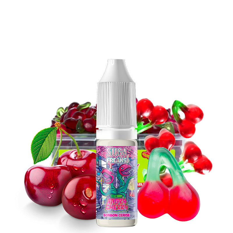 E-Liquide Angry Cherry - Suga Freaks by Alfaliquid | 10ml, 50ml "Shortfill 60ml" (Bonbon Cerise) | 50/50
