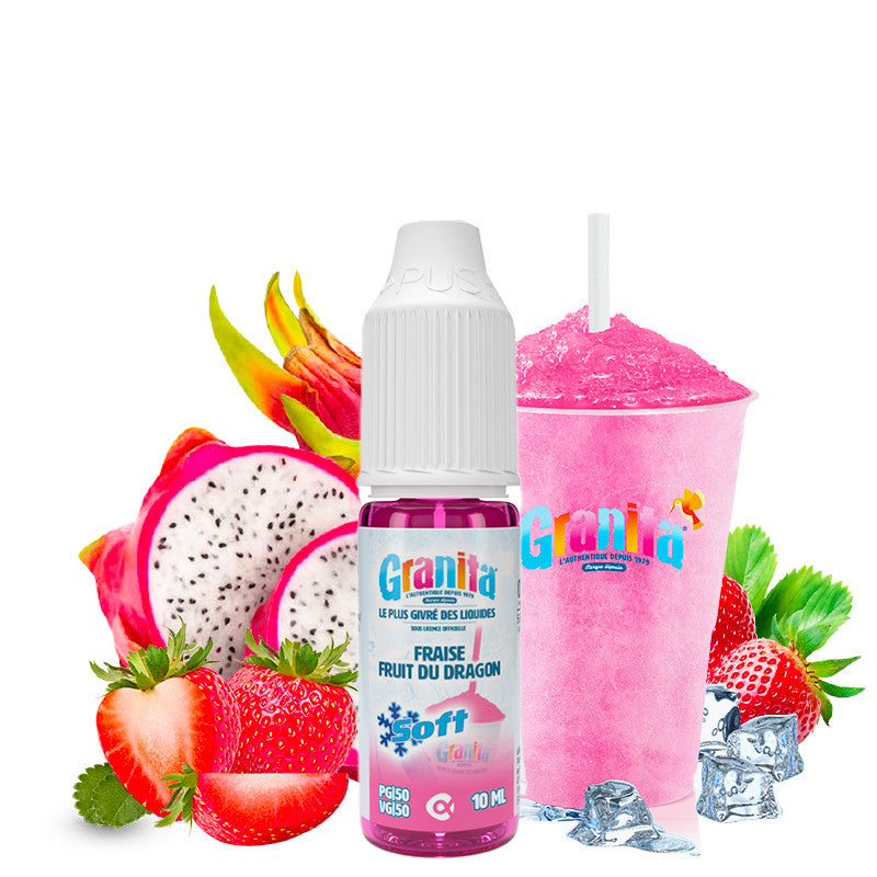 E-Liquid Fraise Fruit Du Dragon - Granita Soft by Alfaliquid | 10ml, 50 ml "Shortfill 60 ml" (Erdbeer-Drachenfrucht) | 50/50 VG/PG