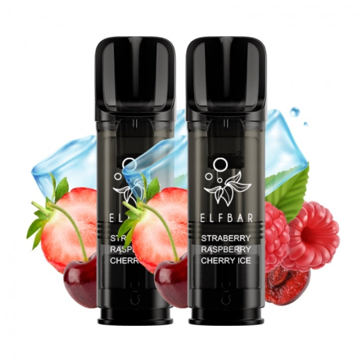 Elf Bar Elfa Pro - Strawberry Raspberry Cherry Ice - Prefilled Replacement Cartridge