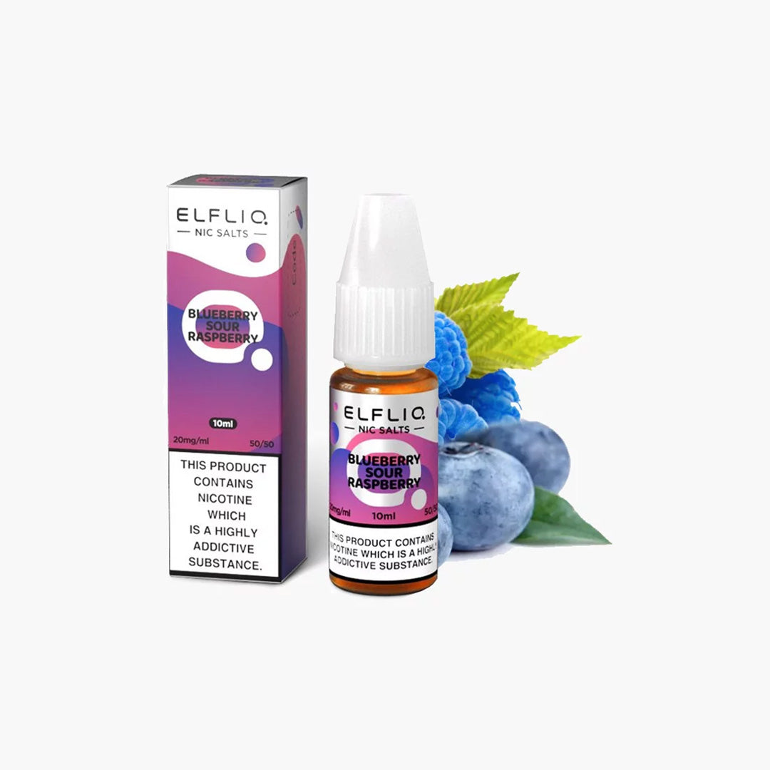 Elf Bar - ElfLiq Blueberry Sour Raspberry E-Liquide | 50/50 (Myrtilles et framboises acidulées)