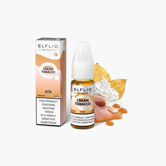 Elf Bar - ElfLiq Cream Tobacco E-Liquide | 50/50 (Crème Tabac)