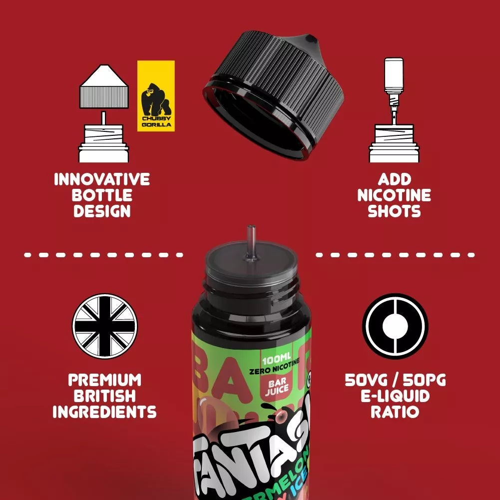 Watermelon Cherry Ice 50/50 E-Liquid | Fantasi Bar Juice