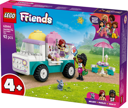 Camion de glaces Heartlake City Lego Friends, 92 pièces, à partir de 4 ans
