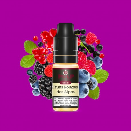 E-Liquide Fruits Rouges des Alpes - Pulp | 10 ml, 60 ml avec nicotine | 30/70