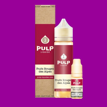 E-Liquide Fruits Rouges des Alpes - Pulp | 10 ml, 60 ml avec nicotine | 30/70