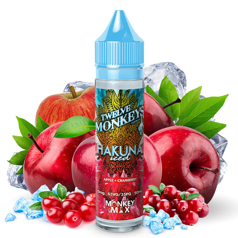 E-Liquide Hakuna Iced - Shortfill format - IceAge Collection by Twelve Monkeys | 50ml | 65/35