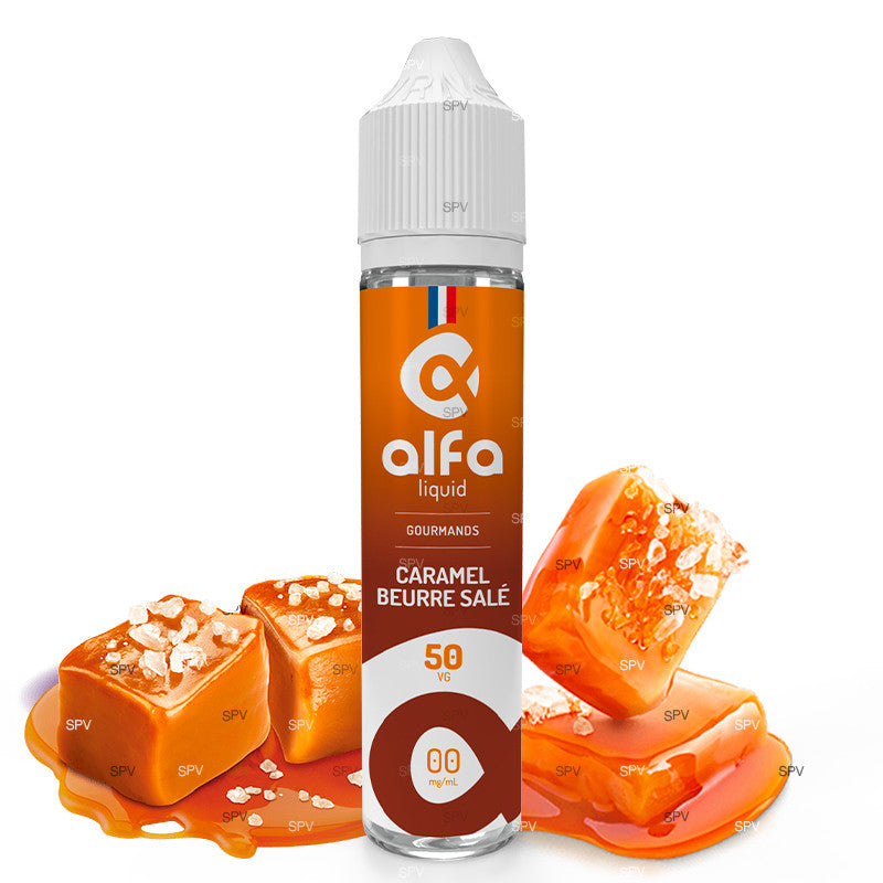 E-Liquid Karamell Gesalzene Butter - Alfaliquid | Süss | 50ml in 70ml | 50/50