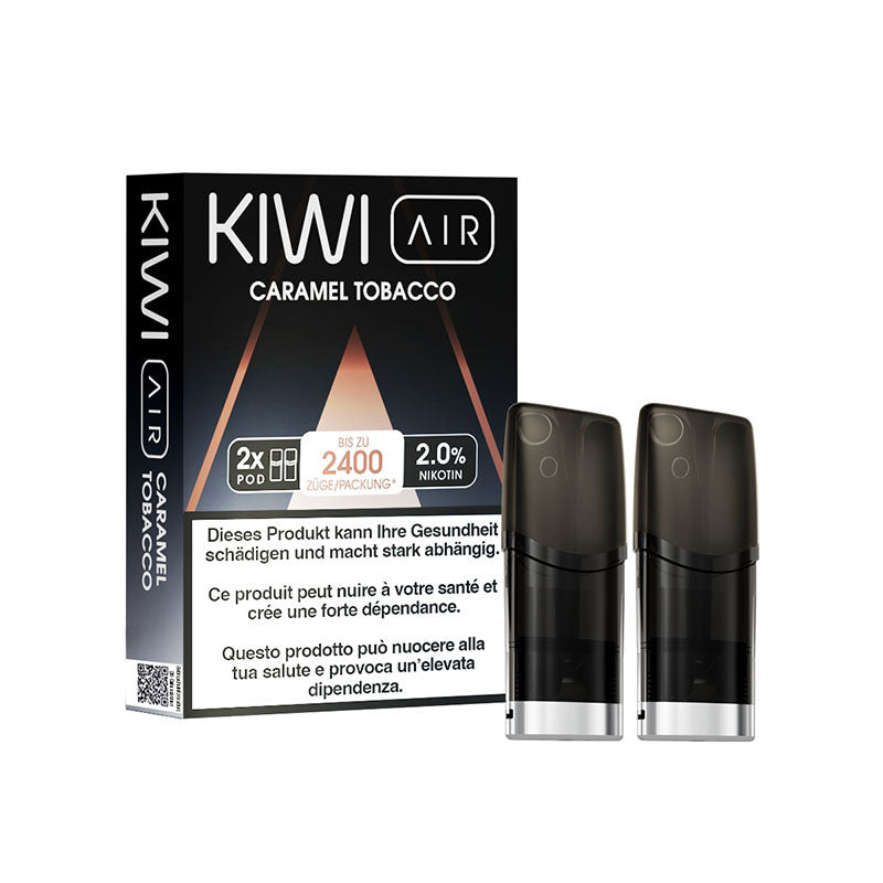 Cartucce Kiwi Air - Caramel Tobacco - Kiwi Vapor | Confezione x2