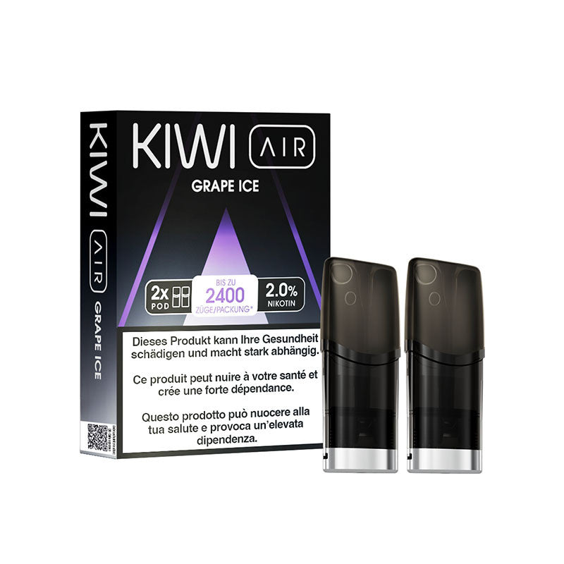 Cartucce Kiwi Air - Grape Ice - Kiwi Vapor | Confezione x2