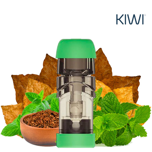 Kiwi Pod Cartridges - Mint Tobacco - Kiwi Vapor | x2 pack