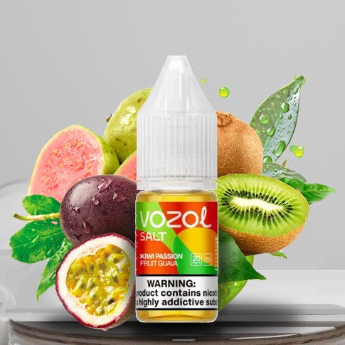 Kiwi Passion Fruit Guava 10ml Sali di nicotina| 20mg | 50/50 Liquido | Vozol