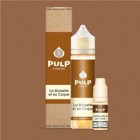 E-Liquide La Noisette et sa Coque - Pulp | 60 ml avec nicotine | 30/70