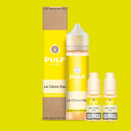 E-Liquide Le Citron Fizz - Pulp | 60 ml avec nicotine | 30/70