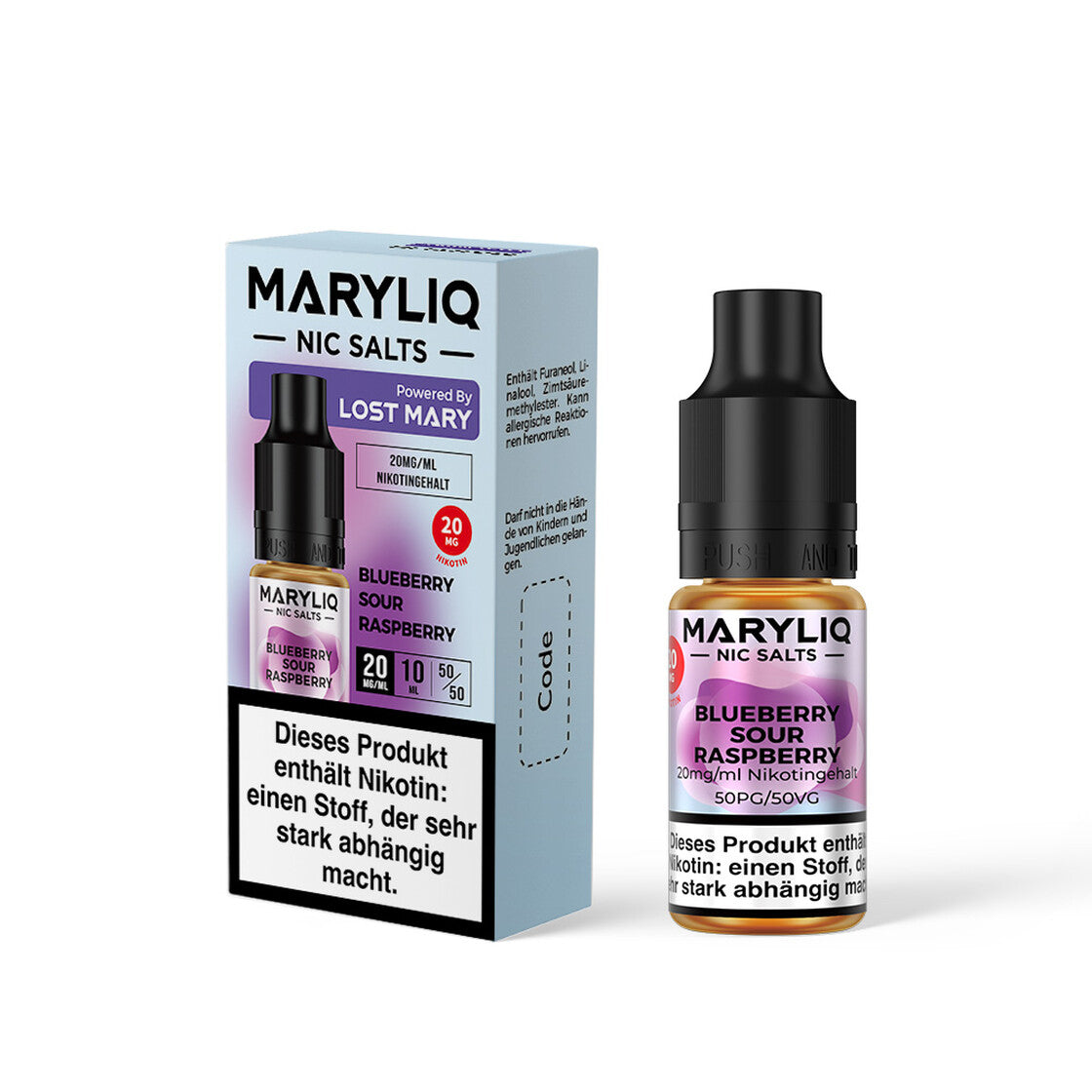 Lost Mary Maryliq Blueberry Sour Raspberry Liquido (Mirtillo Lampone) | 50/50