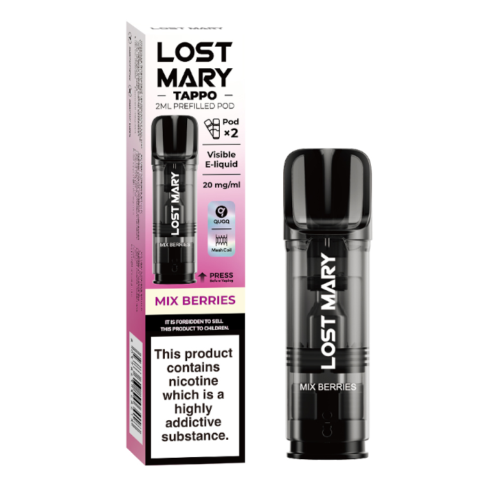Lost Mary Tappo - Mix Berrys - Prefilled Replacement Cartridge