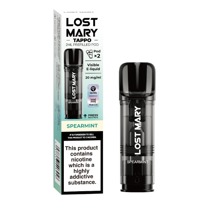 Lost Mary Tappo - Spearmint - Prefilled Replacement Cartridge