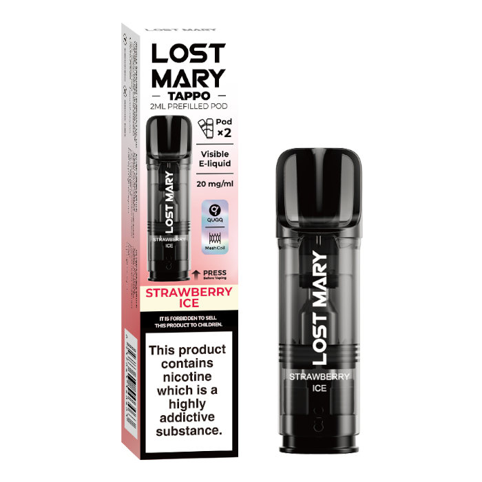 Lost Mary Tappo - Strawberry Ice - Prefilled Replacement Cartridge