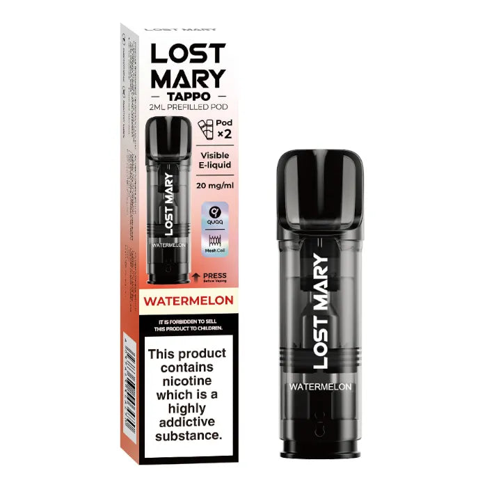 Lost Mary Tappo - Watermelon - Prefilled replacement cartridge buy online in Switzerland Fantasi Lost Mary Tappo - Watermelon - Prefilled replacement cartridge buy online in Switzerland Fantasi