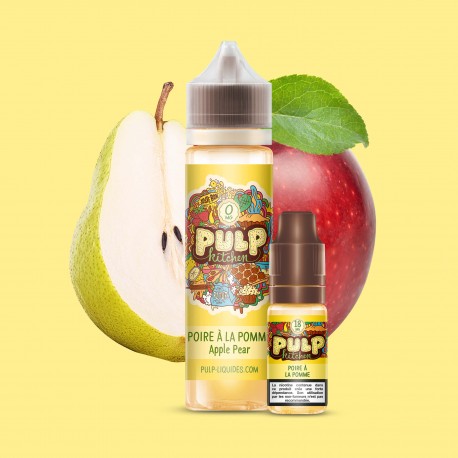 E-Liquide Poire à la Pomme - Pulp Kitchen | 60 ml avec nicotine | 60/40