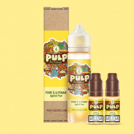 E-Liquid Poire à la Pomme - Pulp Kitchen | 60 ml with nicotine (Pear Apple) | 60/40