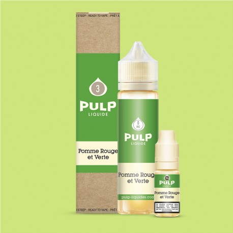 E-Liquid Pomme Rouge et Verte - Pulp | 60 ml with nicotine | 30/70